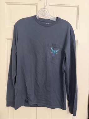 Vineyard Vines Ombre Tuna Pocket Tee Extra Small